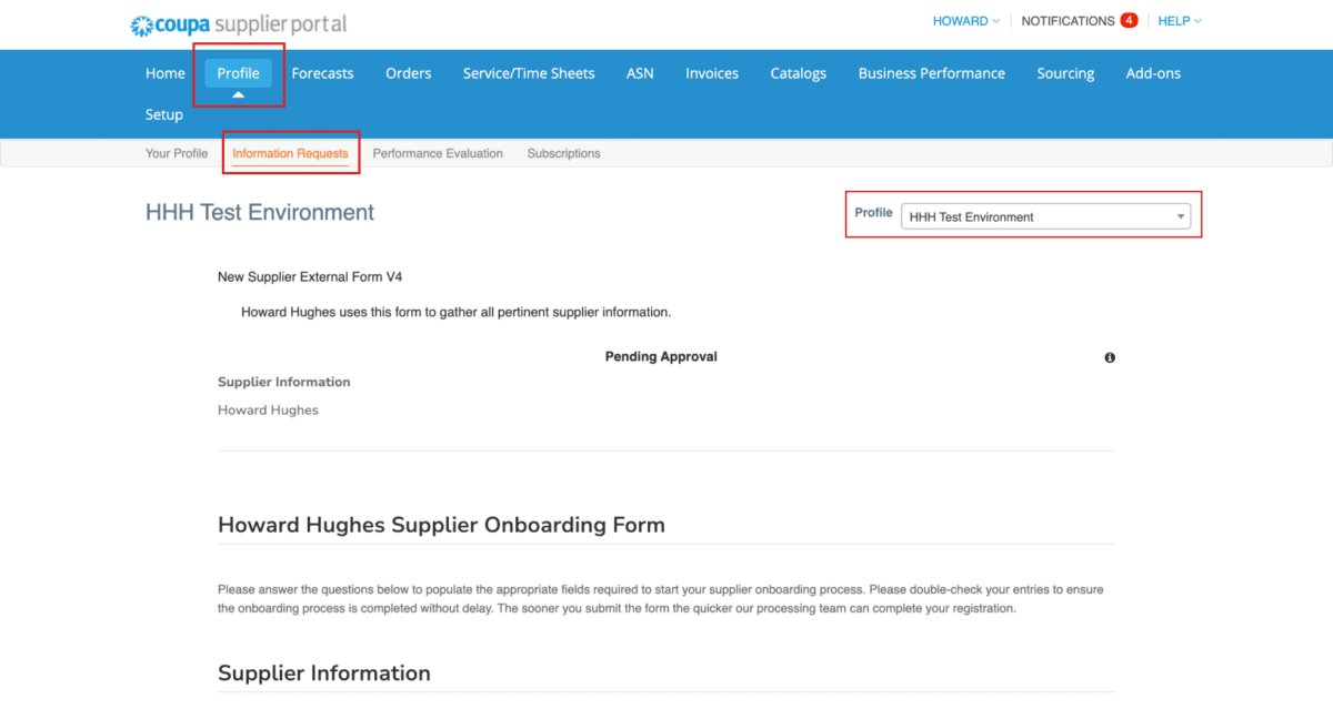 A screenshot of Step 5 of How to Register to Connect with HHH as an existing customer