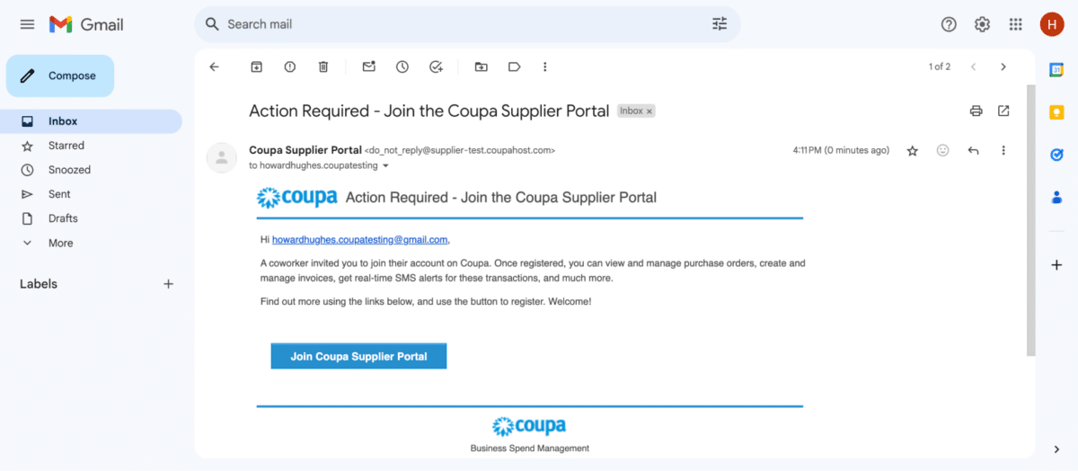 A screenshot of Step 5 of How to Add and Edit Users in your Coupa account