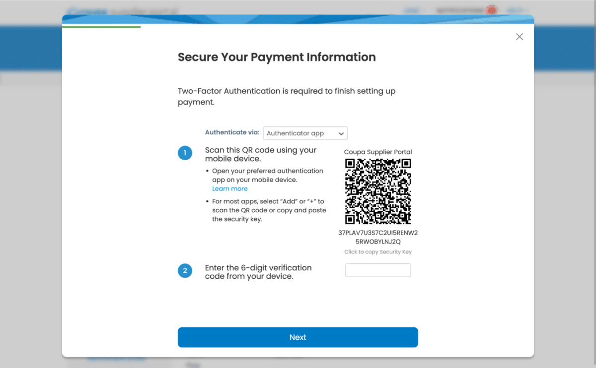 A screenshot of Step 5 of How to Register with Coupa in the Coupa Supplier Portal