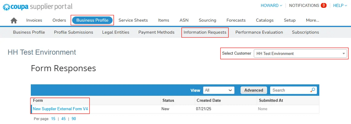 A screenshot of Step 9 of How to Register with Coupa in the Coupa Supplier Portal