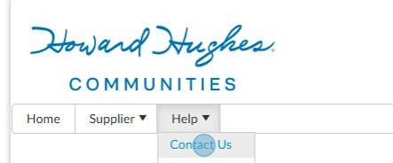 A screenshot of a contact us.